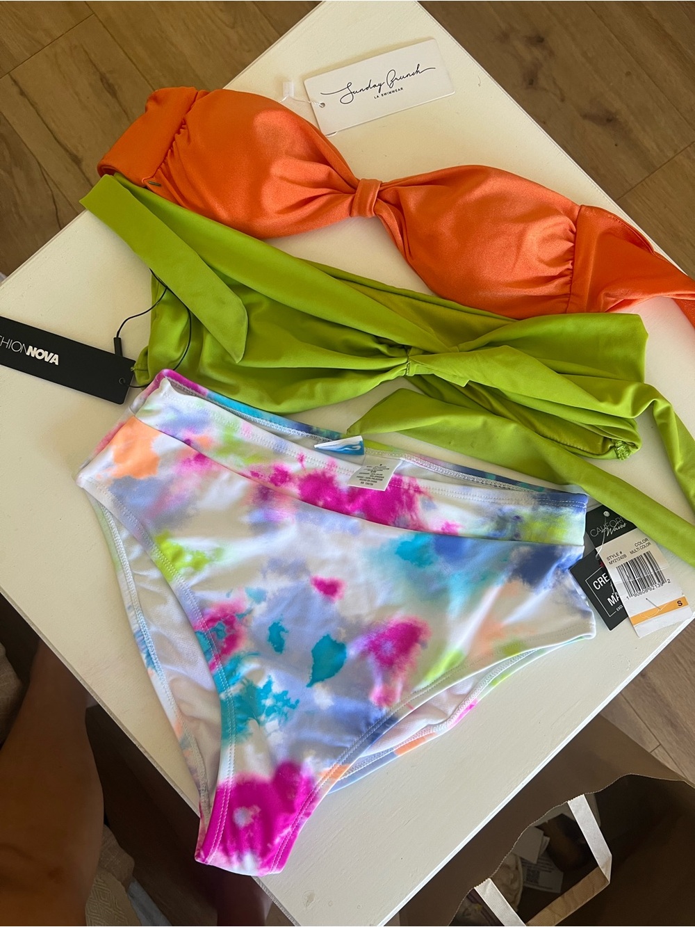 NWT- Sunday Brunch/California Waves/ Fashion Nova Multicolor Bikini Set